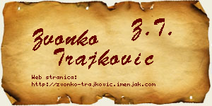 Zvonko Trajković vizit kartica